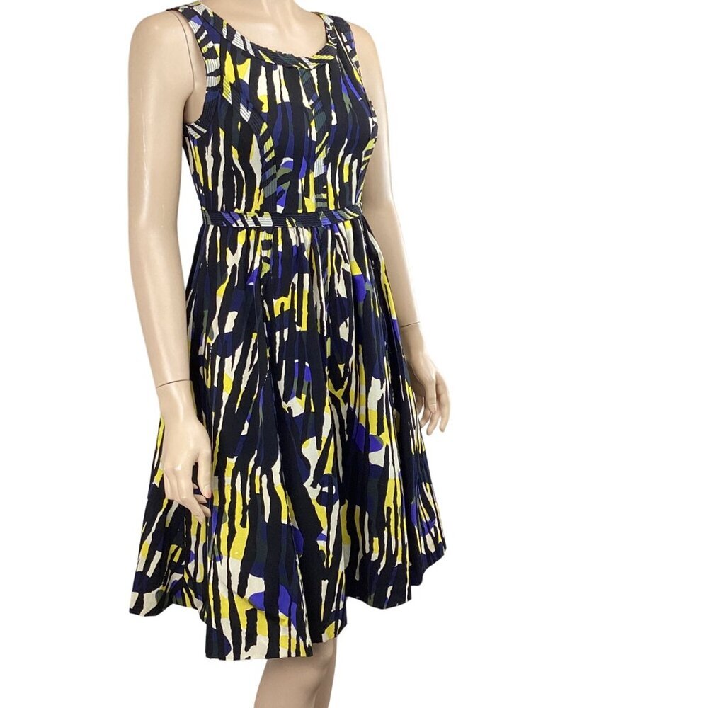Tracy Reese Modern Camo Print Sleeveless Dress Size 2 Fit and Flare - Picture 5 of 9